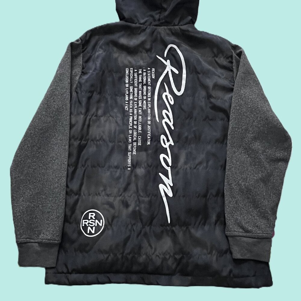 Urban Y2K HipHop NYC Reason Quilted Puffer Jacket Men's Med